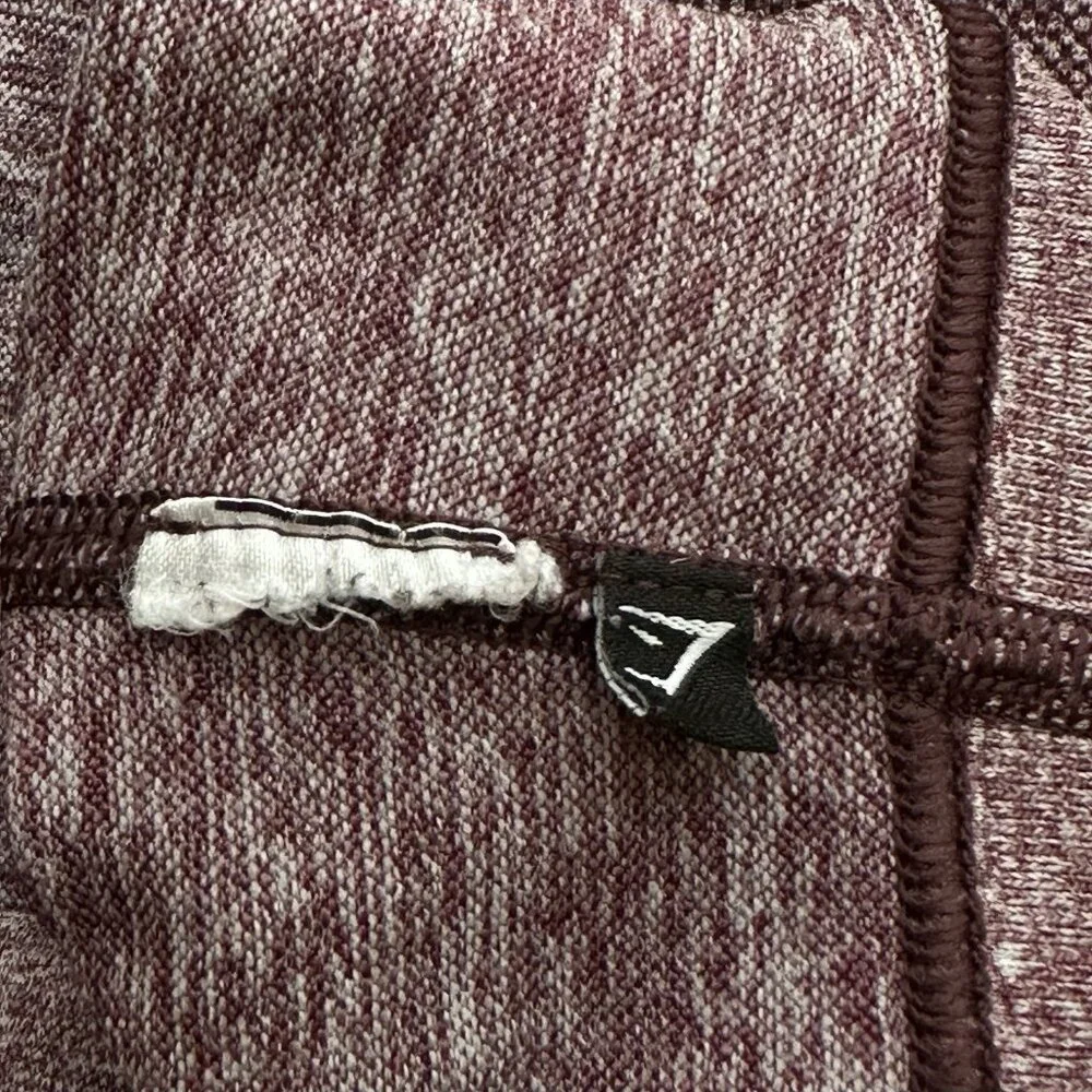 GYMSHARK High Waisted Flex Leggings Berry Rose Sz S/M Sculpting Yoga Athleisure - Picture 8 of 8